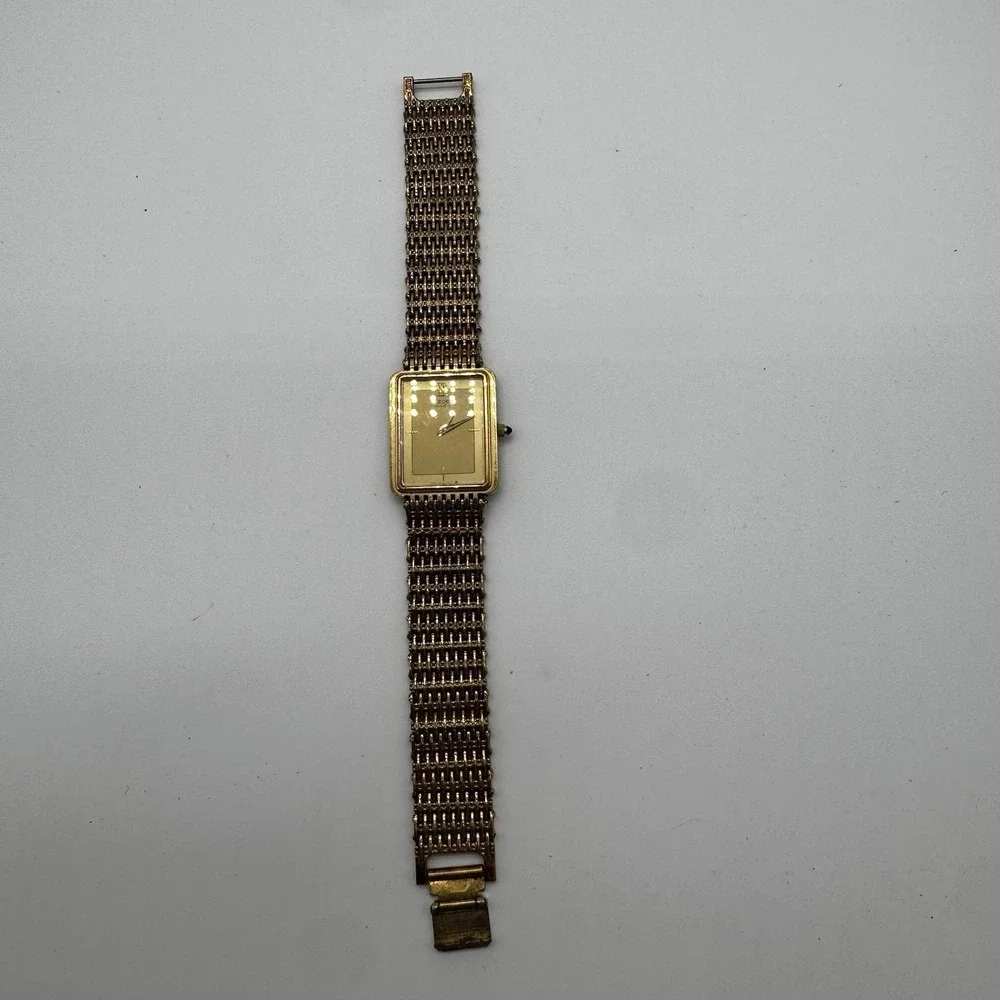 Rare Vintage 80's SEIKO   9020-5119  quartz Gold Original Band Japan IT WORKS - Picture 5 of 6